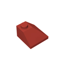 GOBRICKS GDS-621 Slope 45 2 x 2 Double Convex Corner - YWOBB