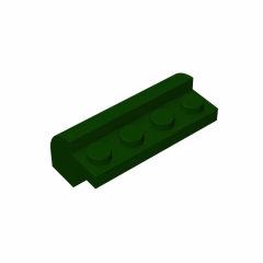 GOBRICKS GDS-712  Curved 2 x 4 x 1 1/3 with 4 Recessed Studs - YWOBB