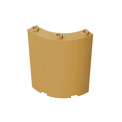 GOBRICKS GDS-774 Cylinder Quarter 4 x 4 x 6 - YWOBB