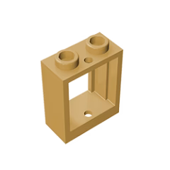 GOBRICKS GDS-783 Window 1 x 2 x 2 Flat Front - YWOBB