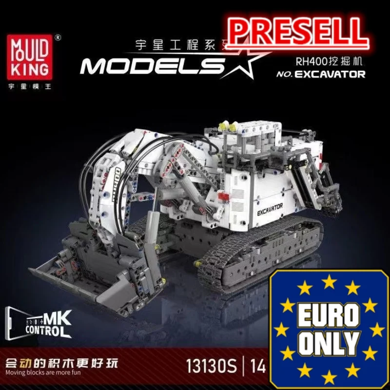 Mould King 13130S RC Liebherr Terex RH400 Mining Excavator OVP EU Warehouse Version - YWOBB