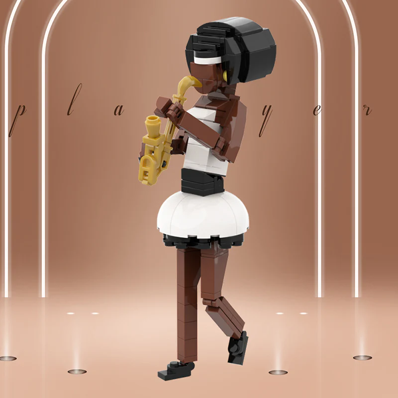 GOBRICKS MOC 116286 Saxophone player - YWOBB