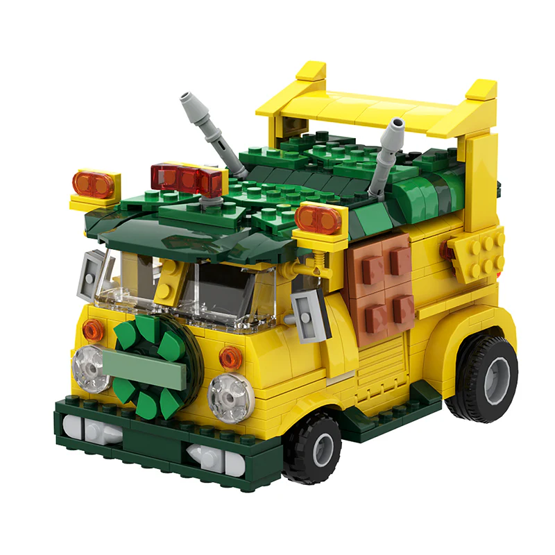 GOBRICKS MOC 125660 Turtle Van Party Wagon TMNT - YWOBB