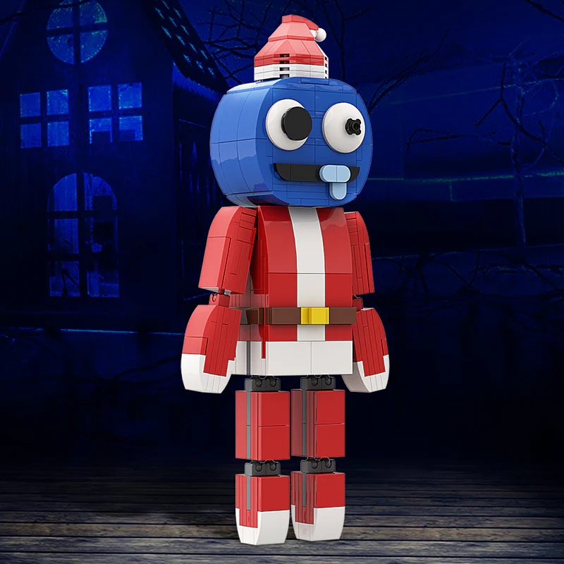 GOBRICKS MOC A0196 RainbowFriends Christmas style-Blue - YWOBB