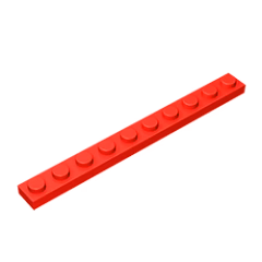 GOBRICKS GDS-507 Plate 1 x 10 - YWOBB