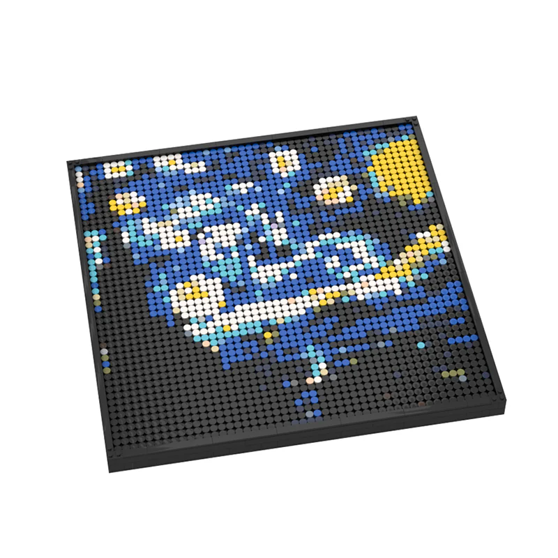 GOBRICKS MOC 50853 Starry Night Art Photo - YWOBB