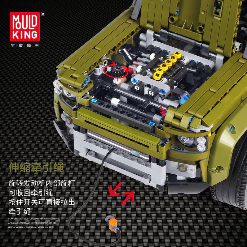 Mould King 13175 1:8 Lands Rovers Defender - YWOBB