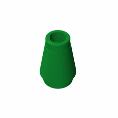 GOBRICKS GDS-606 Cone 1 x 1 without Top Groove - YWOBB