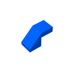 GOBRICKS GDS-1484 Slope 45 2 x 1 with Cutout without Stud - YWOBB