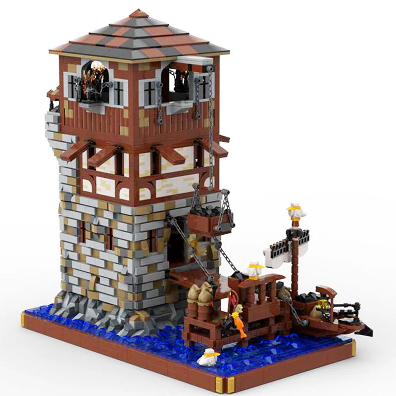 GOBRICKS MOC 126224 Medieval lighthouse - YWOBB