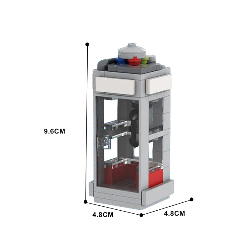 GOBRICKS MOC 146354 Bill and Ted's Bogus Journey Phone Booth Time Machine - YWOBB