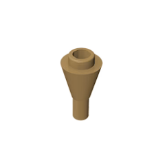 GOBRICKS GDS-1138 Cone 1 x 1 Inverted with Bar - YWOBB