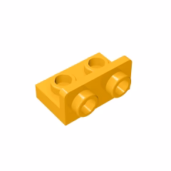 GOBRICKS GDS-643 Bracket 1 x 2 - 1 x 2 Inverted - YWOBB