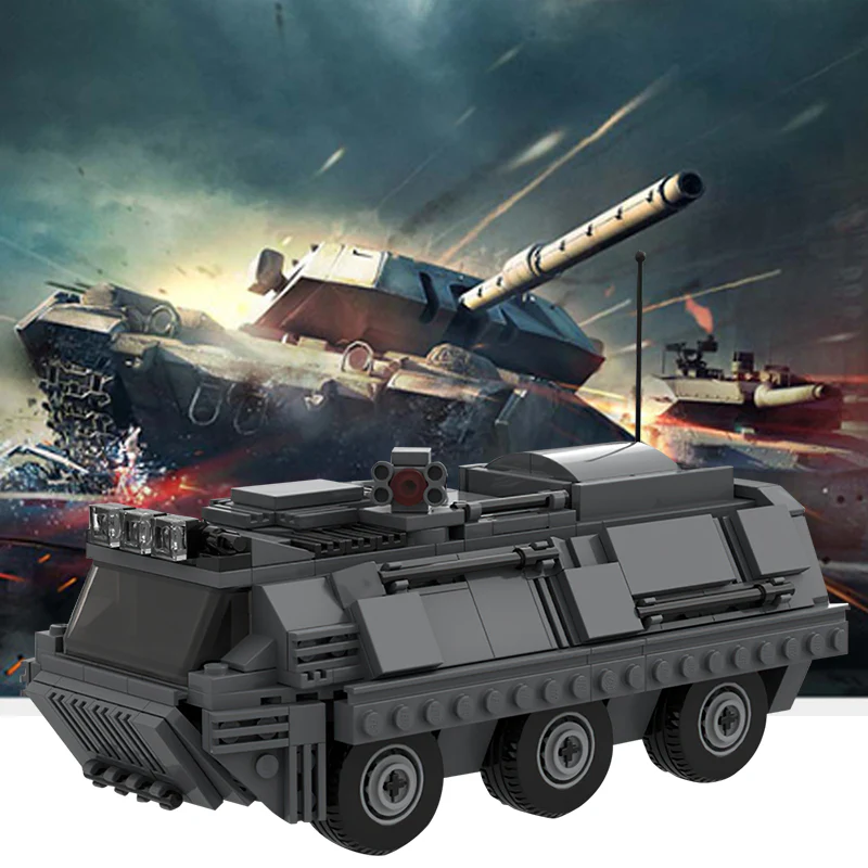 GOBRICKS MOC 47397 APC tank - YWOBB