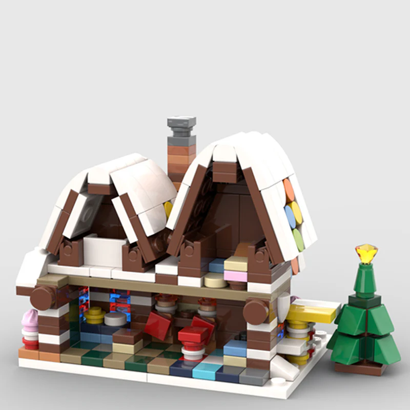 GOBRICKS MOC 113279 Mini 10267 Gingerbread House - YWOBB