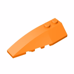 GOBRICKS GDS-744 Wedge 6 x 2 Left - YWOBB