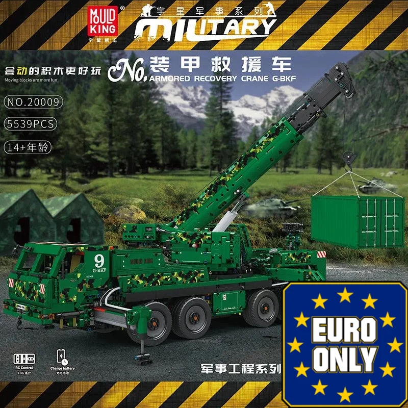 Mould King 20009 Armored Recovery Crane G-BKF OVP EU Warehouse Version - YWOBB