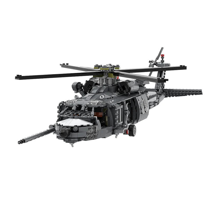 GOBRICKS MOC A1000 MH-60L pave hawk - YWOBB