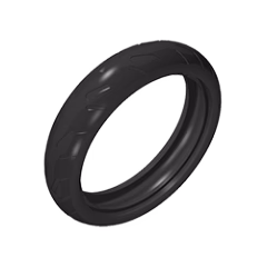 GOBRICKS GDS-1505 Tire 94.2mm D. x 22mm Motorcycle Racing Tread - YWOBB