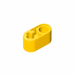 GOBRICKS GDS-669 Liftarm Thick 1 x 2 - Axle Hole - YWOBB
