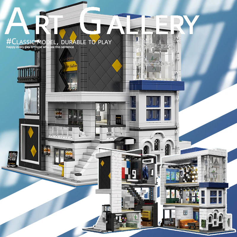 Mould King 16043 Art Gallery Showcase with Lights OVP EU Warehouse Version - YWOBB