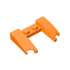 GOBRICKS GDS-1265 Wedge 3 x 4 x 2/3 Curved with Cutout - YWOBB