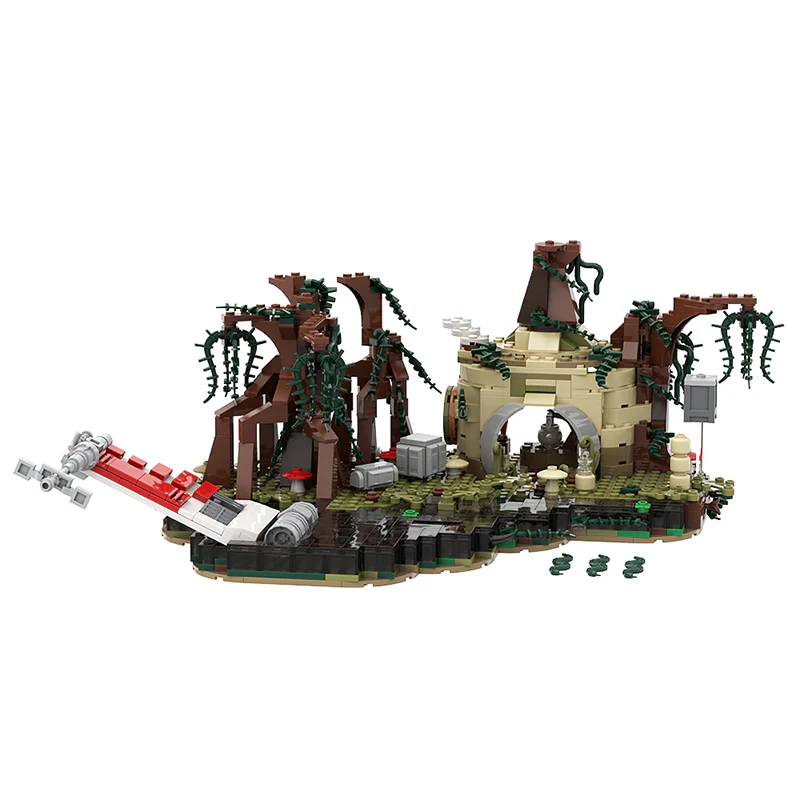 GOBRICKS MOC 19522 Dagobah playset - YWOBB