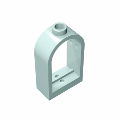 GOBRICKS GDS-872 Window 1 x 2 x 2 2/3 with Rounded Top - YWOBB