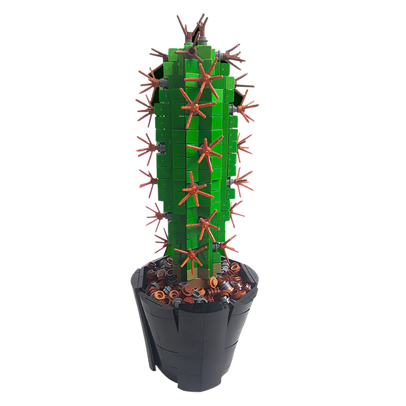 GOBRICKS MOC 118883 Mini Saguaro Cactus (carnegiea gigantea) - YWOBB