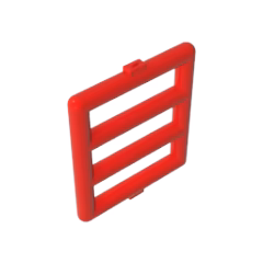 GOBRICKS GDS-90206 Bar 1 x 4 x 3 Window Grille - YWOBB