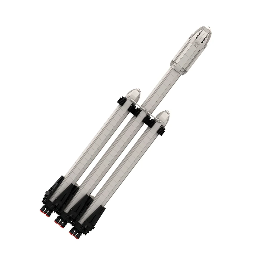 GOBRICKS MOC 55765 Falcon Heavy [Saturn V scale] - YWOBB