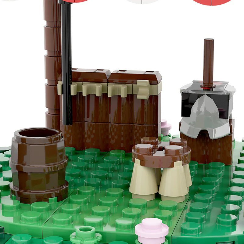 GOBRICKS MOC 82398 Knights Tent - YWOBB