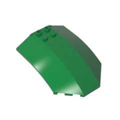 GOBRICKS GDS-21122 Windscreen 8 x 6 x 2 Curved Sloped Sides - YWOBB
