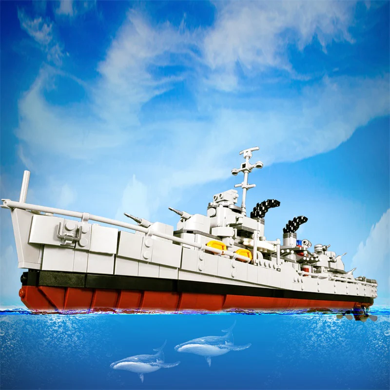 GOBRICKS MOC A1043 Fletcher-class Destroyer - YWOBB