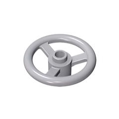 GOBRICKS GDS-1283 Steering Wheel Small, 3 Studs Diameter - YWOBB