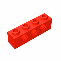 GOBRICKS GDS-625  Brick 1 x 4 with Holes - YWOBB