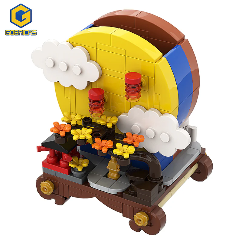 GOBRICKS MOC A0167 moon full moon - YWOBB