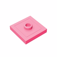 GOBRICKS GDS-805  Modified 2 x 2 with Groove and 1 Stud in Center - YWOBB