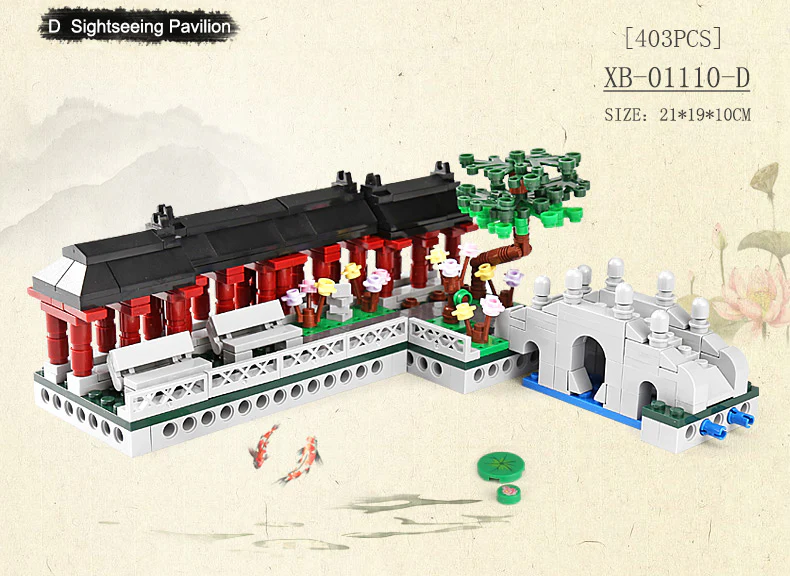 XINGBAO XB-01110 Chinese Style 6 in 1 Chinese Suzhou Garden - YWOBB