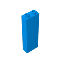 GOBRICKS GDS-740 Brick 1 x 2 x 5 - Blocked Open Studs or Hollow Studs - YWOBB