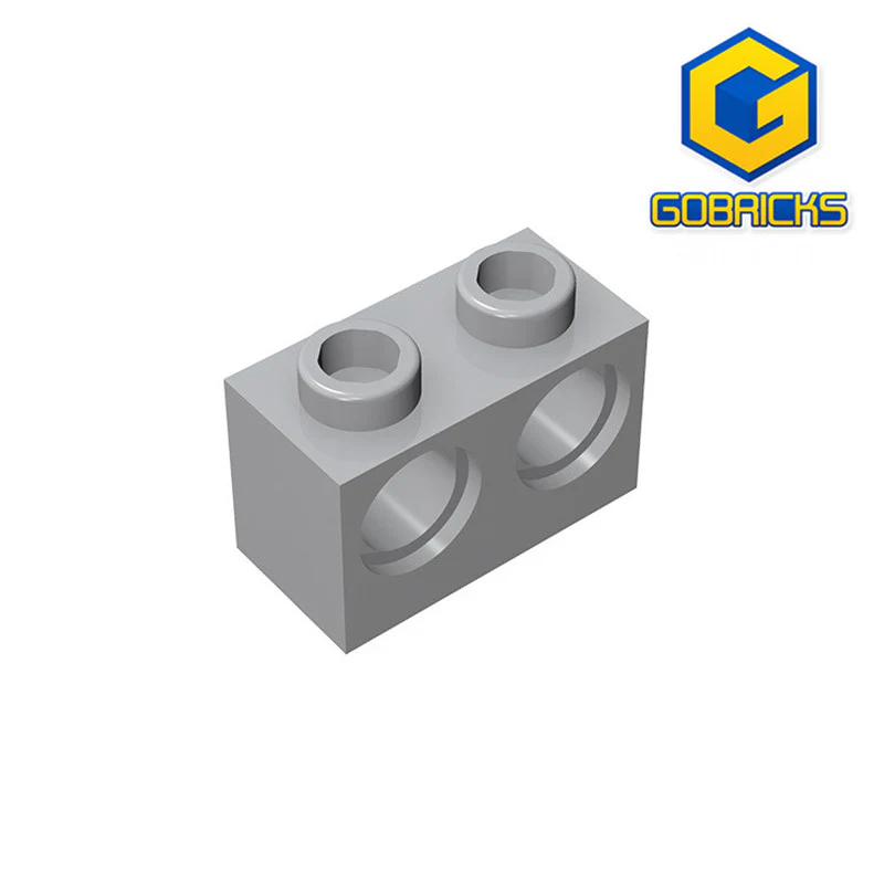 GOBRICKS GDS-624 Brick 1 x 2 with Holes - YWOBB