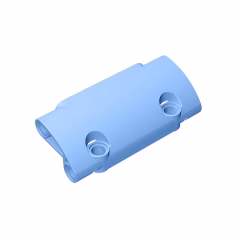 GOBRICKS GDS-1011 Panel Curved 7 x 3 with 2 Pin Holes through Panel Surface - YWOBB