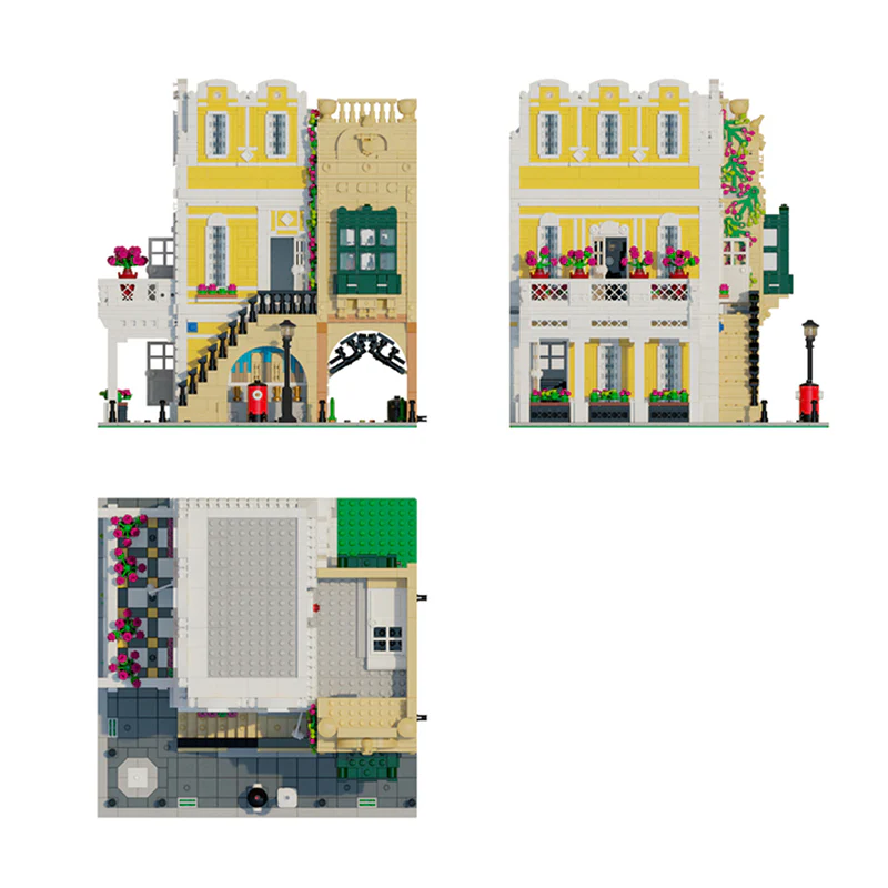 GOBRICKS MOC 122357 Florentine Palazzo - YWOBB