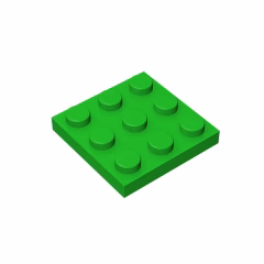 GOBRICKS GDS-518 Plate 3 x 3 - YWOBB