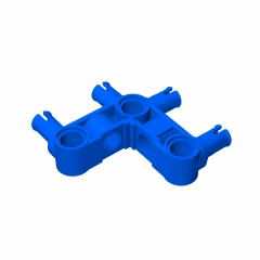 GOBRICKS GDS-1005 Pin Connector Perpendicular 3 x 3 Bent with 4 Pins - YWOBB