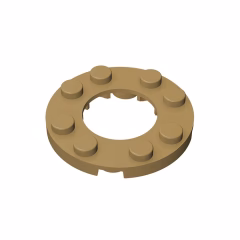GOBRICKS GDS-842  Round 4 x 4 with 2 x 2 Round Open Center - YWOBB