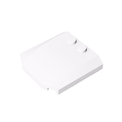 GOBRICKS GDS-1266 Wedge 4 x 4 x 2/3 Triple Curved - YWOBB