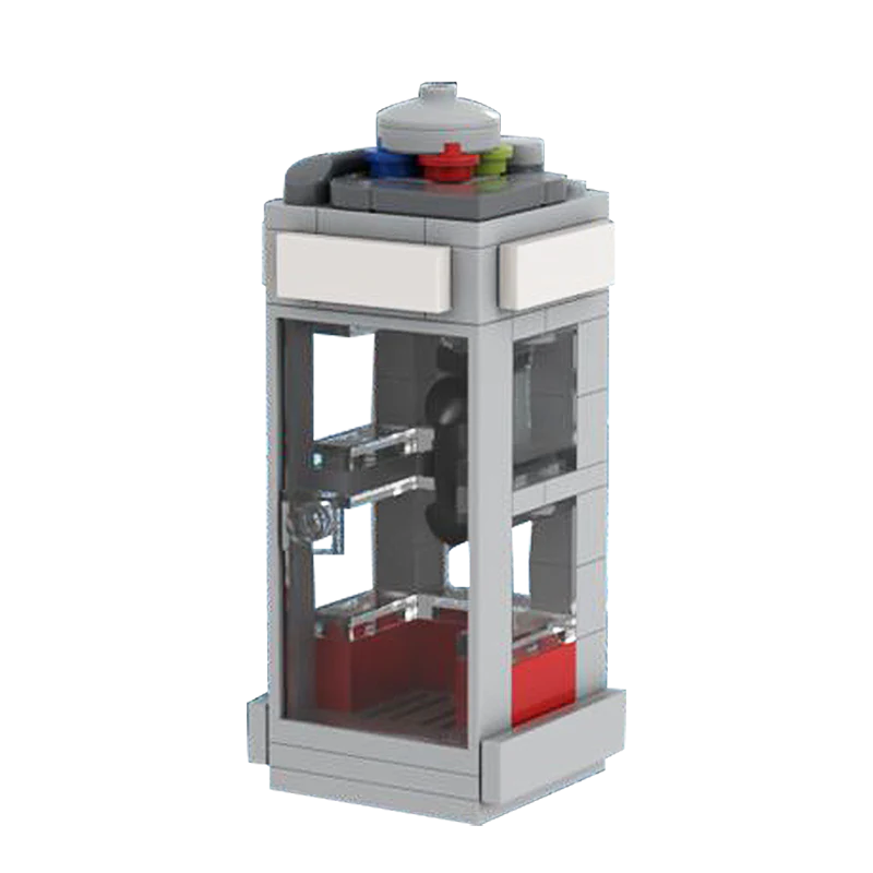 GOBRICKS MOC 146354 Bill and Ted's Bogus Journey Phone Booth Time Machine - YWOBB