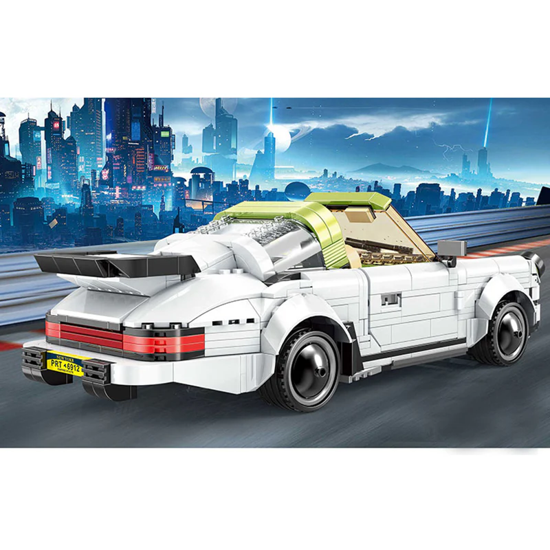 Mould King 13103 The White Classic 911 Sport Car - YWOBB