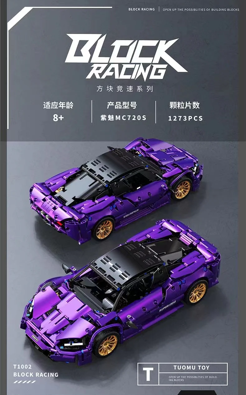TUOMU T1002 1:14 Purple McLaren 720S - YWOBB